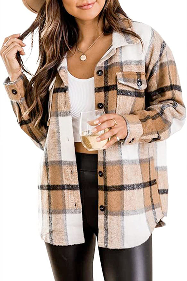 Marie's - Long Sleeve Plaid Flannel