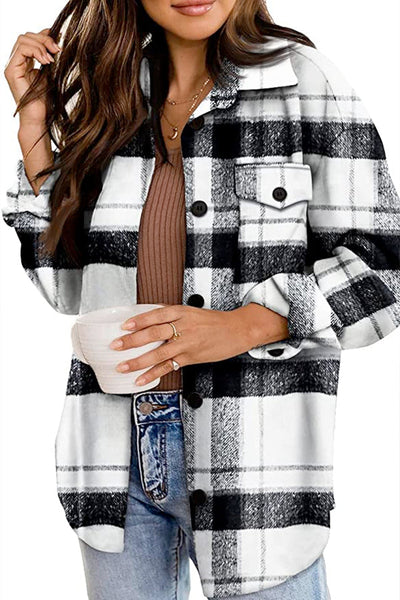 Marie's - Long Sleeve Plaid Flannel