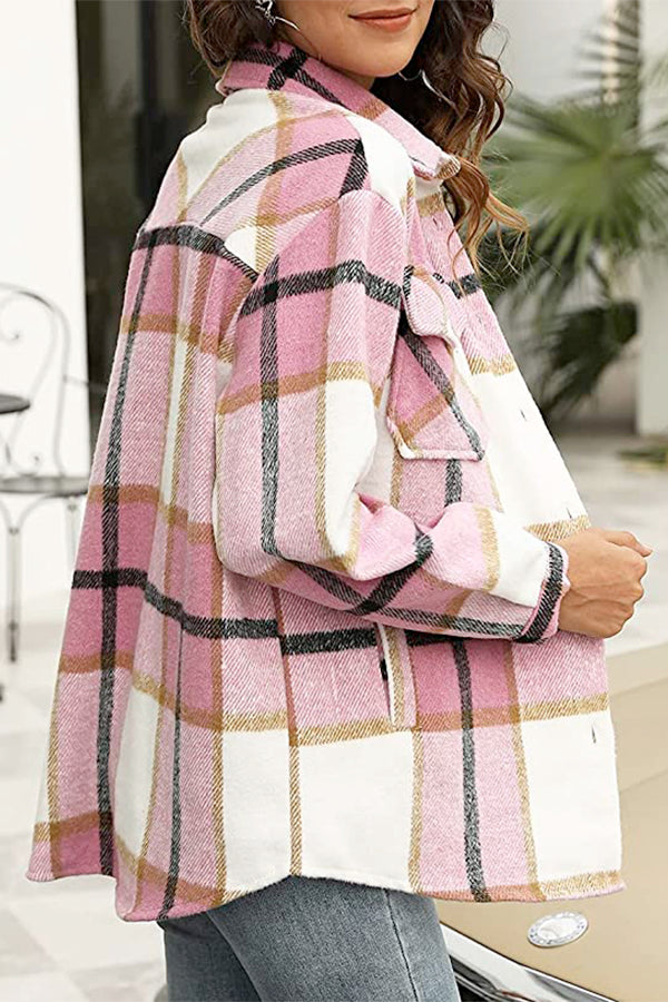 Marie's - Long Sleeve Plaid Flannel