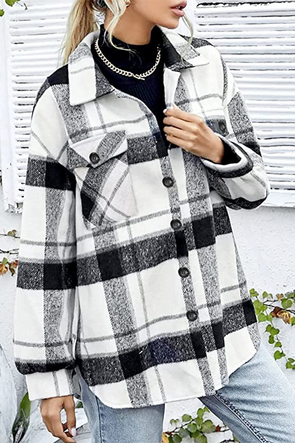 Marie's - Long Sleeve Plaid Flannel
