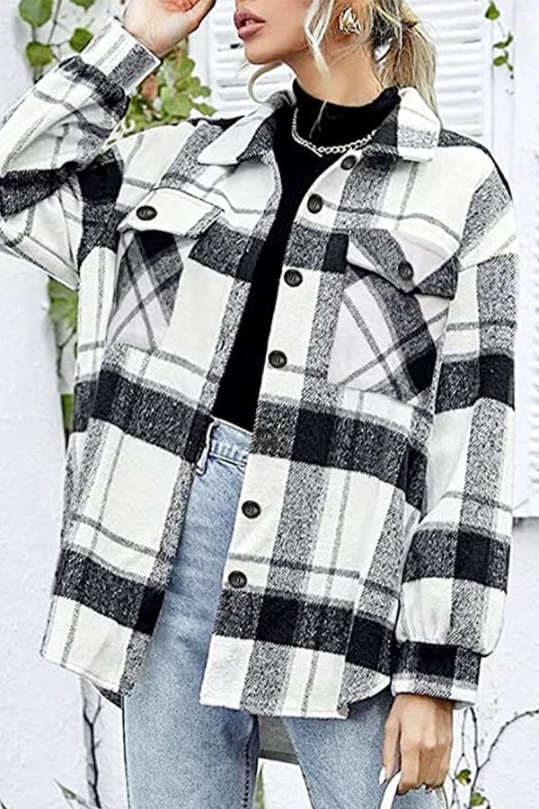 Marie's - Long Sleeve Plaid Flannel