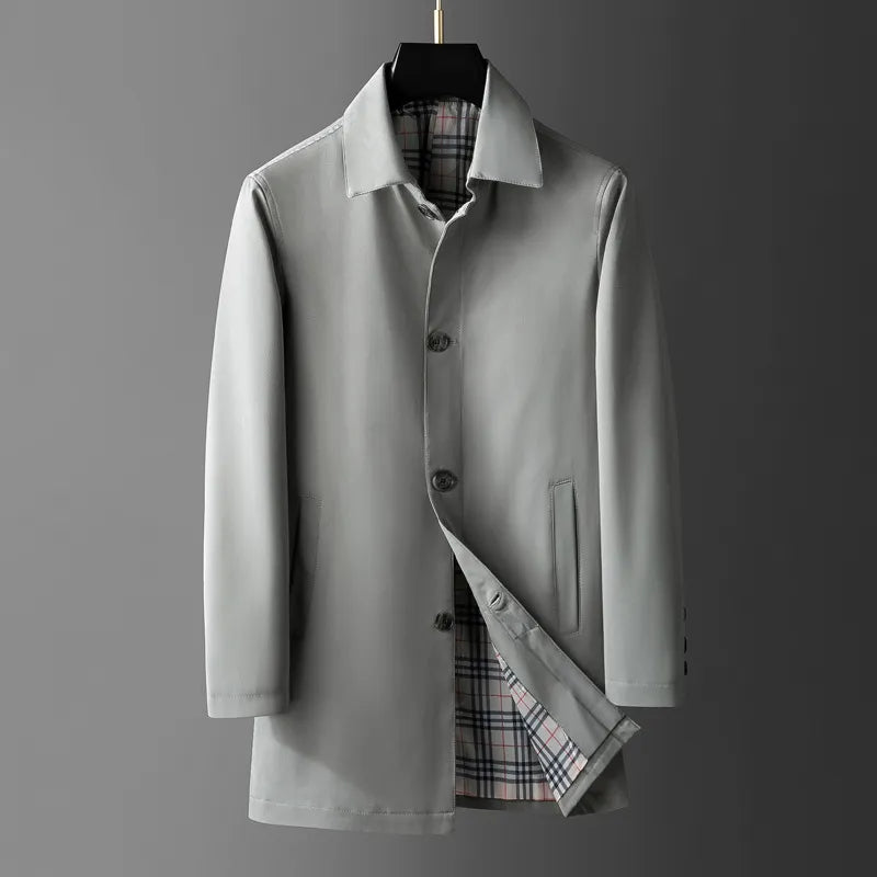 Sinclair's Geruite Overjas: De Perfecte Stijl voor in de Winter