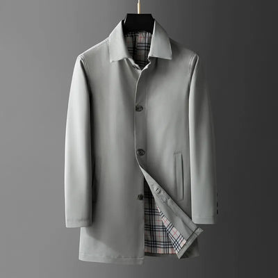 Sinclair's Geruite Overjas: De Perfecte Stijl voor in de Winter