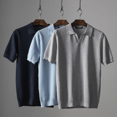 CHASE  - Gebreide Polo Shirt