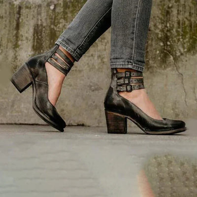 MINAU - Stijlvolle Pumps Met Enkelband