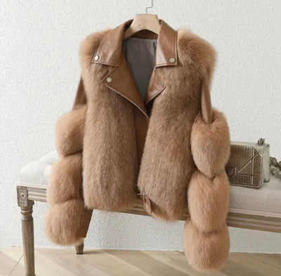 Chique Lederen Winterjas