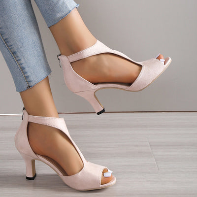 COCO - Effen Sandalen Met Hoge Hak