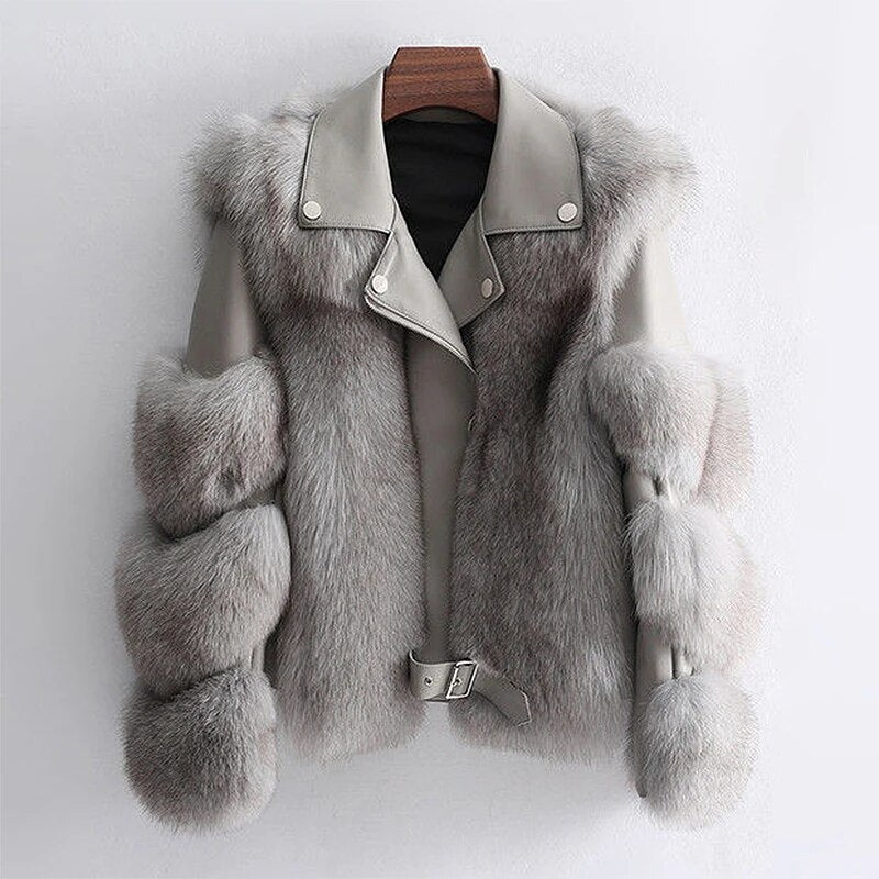 Chique Lederen Winterjas