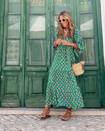 LUCILLE - Boho Maxi-Jurk