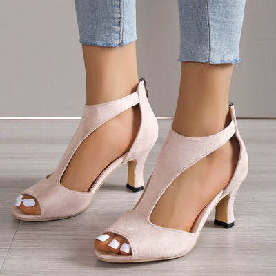 COCO - Effen Sandalen Met Hoge Hak