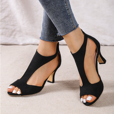 COCO - Effen Sandalen Met Hoge Hak