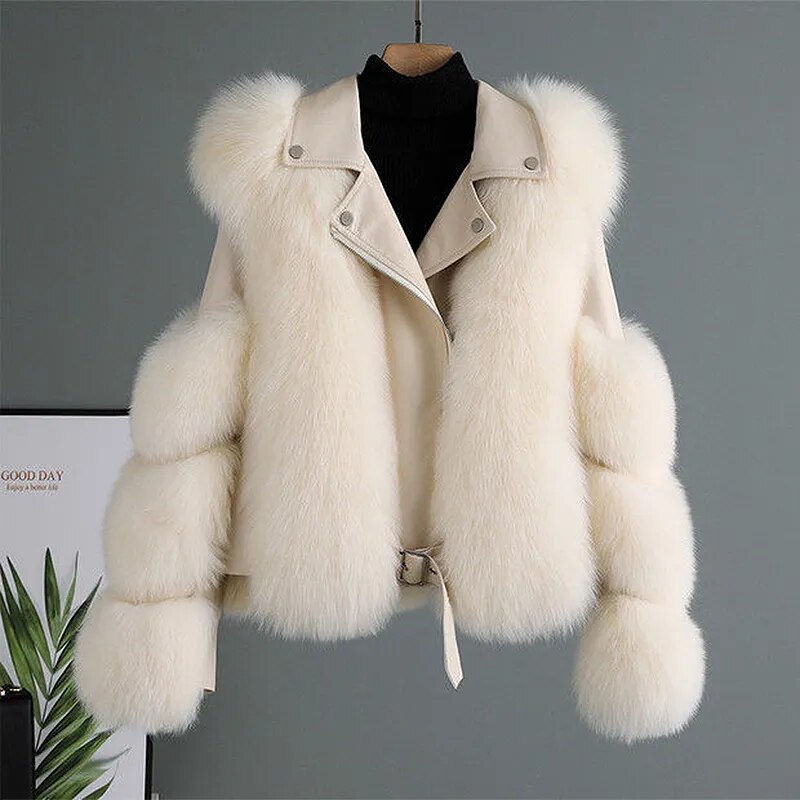 Chique Lederen Winterjas